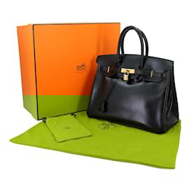 Hermès-Hermes Birkin 35 Handbag-Black