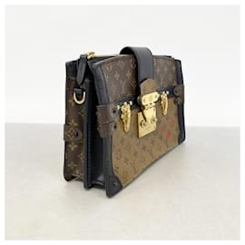 Louis Vuitton-Louis Vuitton Monogram Reverse Trunk Clutch-Brown,Black