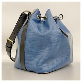 Louis Vuitton-Louis Vuitton Epi Petit Noe Shoulder Bag-Black,Blue