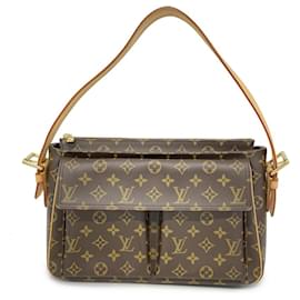 Louis Vuitton-Louis Vuitton Monogram Vivacite GM Shoulder Bag-Brown