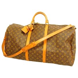 Louis Vuitton-Louis Vuitton Boston Bag Monogram Keepall Bandouliere 60-Brown