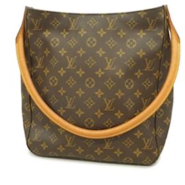 Louis Vuitton-Louis Vuitton Monogram Looping GM Shoulder Bag-Brown