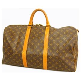 Louis Vuitton-Louis Vuitton Boston Bag Monogram Keepall 50-Brown
