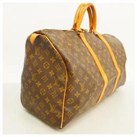 Louis Vuitton-Louis Vuitton Boston Bag Monogram Keepall 50-Brown