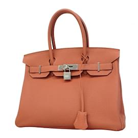 Hermès-Hermes Birkin 30 Handbag in Rosy Togo Leather-Pink