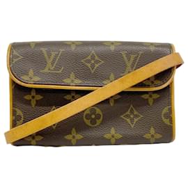 Louis Vuitton-Louis Vuitton Monogram Pochette Florentine Waist Bag-Brown
