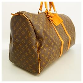 Louis Vuitton-Louis Vuitton Monogram Keepall 55 Boston Bag-Brown