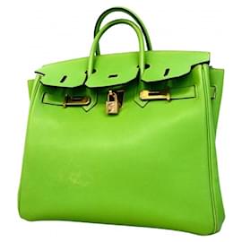 Hermès-Hermes Birkin 30 Handbag in Apple Green-Green