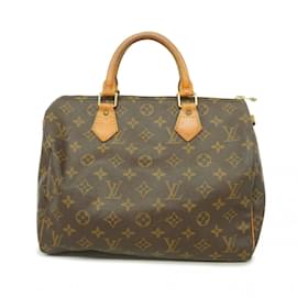 Louis Vuitton-Louis Vuitton Monogram Speedy 30 Handbag-Brown