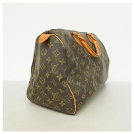 Louis Vuitton-Louis Vuitton Monogram Speedy 35 Handbag-Brown