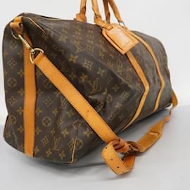 Louis Vuitton-Louis Vuitton Boston Bag Monogram Keepall Bandouliere 55-Brown