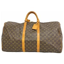 Louis Vuitton-Louis Vuitton Monogram Keepall 60 Boston Bag-Brown