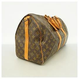 Louis Vuitton-Louis Vuitton Monogram Keepall Bandouliere 45 Handbag-Brown