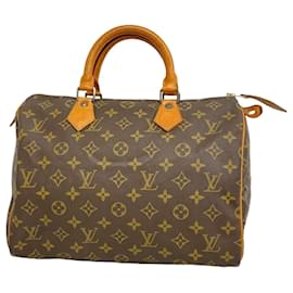 Louis Vuitton-Louis Vuitton Monogram Speedy 30 Handbag-Brown