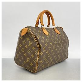 Louis Vuitton-Louis Vuitton Monogram Speedy 30 Handbag-Brown