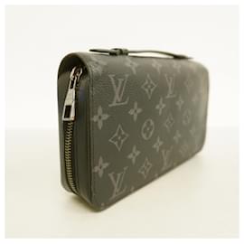 Louis Vuitton-Louis Vuitton Long Wallet Monogram Eclipse Zippy XL-Black