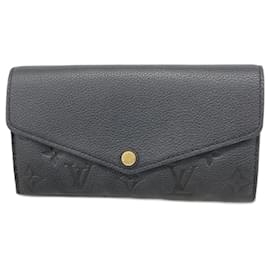 Louis Vuitton-Louis Vuitton Long Wallet Monogram Empreinte-Black