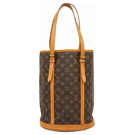 Louis Vuitton-Louis Vuitton Monogram Bucket Tote Bag-Brown