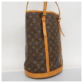 Louis Vuitton-Louis Vuitton Monogram Bucket Tote Bag-Brown