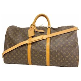 Louis Vuitton-Louis Vuitton Boston Bag Monogram Keepall Bandouliere 60-Brown
