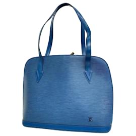 Louis Vuitton-Louis Vuitton Epi Rucksack Shoulder Bag-Blue