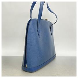 Louis Vuitton-Louis Vuitton Epi Rucksack Shoulder Bag-Blue