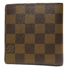 Louis Vuitton-Louis Vuitton Damier Bi-Fold Wallet-Brown,Damier ebene