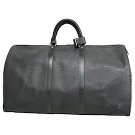 Louis Vuitton-Louis Vuitton Epi Keepall 50 Boston Bag-Black