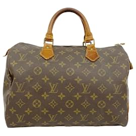 Louis Vuitton-Louis Vuitton Monogram Speedy 30 Handbag-Brown