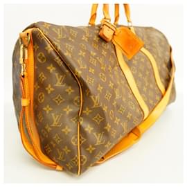Louis Vuitton-Louis Vuitton Monogram Keepall Bandouliere 55-Brown