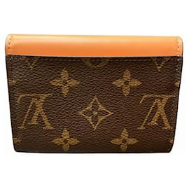 Louis Vuitton-Louis Vuitton Monogram Portemonne Rosari Compact Wallet-Brown,Monogram