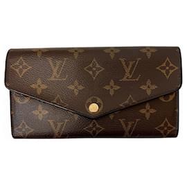 Louis Vuitton-Louis Vuitton Monogram Portefeuille Sarah Wallet-Brown,Pink,Other,Monogram