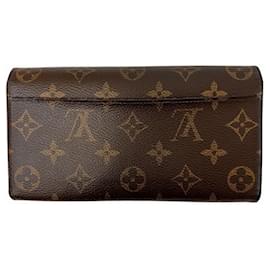 Louis Vuitton-Louis Vuitton Monogram Portefeuille Sarah Wallet-Brown,Pink,Other,Monogram