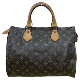 Louis Vuitton-Louis Vuitton Monogram Speedy 30 Handbag-Brown,Other,Monogram