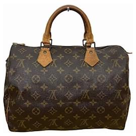 Louis Vuitton-Louis Vuitton Monogram Speedy 30 Handbag-Brown,Other,Monogram