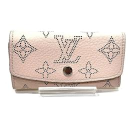 Louis Vuitton-Louis Vuitton Mahina Multicle 4 Key Case-Pink,Other