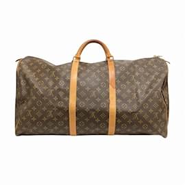 Louis Vuitton-Louis Vuitton Monogram Keepall 60 Bag-Brown,Monogram