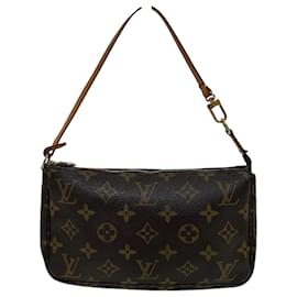 Louis Vuitton-Louis Vuitton Monogram Pochette Accessoires M51980 Shoulder Bag-Brown,Other,Monogram