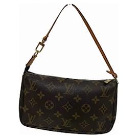 Louis Vuitton-Louis Vuitton Monogram Pochette Accessoires M51980 Shoulder Bag-Brown,Other,Monogram