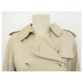 Autre Marque-VINTAGE BURBERRYS COAT 14 LONG WATERPROOF 40 M BELT TRENCH COAT-Beige