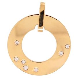 Pendente Dinh Van Cible MM Ouro Amarelo 18K & Diamantes Dourado