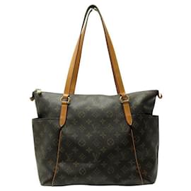 Louis Vuitton-LOUIS VUITTON TOTALLY MM MONOGRAM M41015 BROWN CANVAS BAG-Brown
