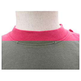 Balenciaga-NINE T SHIRT BALENCIAGA 651795 USED DESTROYED EFFECT HOLES XS 42 UNIFIT TOP-Red