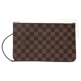 Louis Vuitton-NEW LOUIS VUITTON LV PR NEVERFULL DAMIER EBENE MM POUCH-Brown