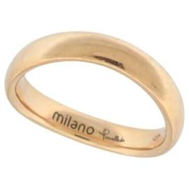 Pomellato-POMELLATO ALLIANCE MILANO RING 51 IN 18K ROSE GOLD 4.5GR 750 PINK GOLD RING-Golden