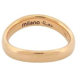 Pomellato-POMELLATO ALLIANCE MILANO RING 51 IN 18K ROSE GOLD 4.5GR 750 PINK GOLD RING-Golden