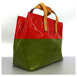 Louis Vuitton-Louis Vuitton Handbag Vernis Reed PM M91088 Rouge-Red