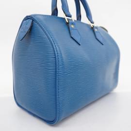 Louis Vuitton-Louis Vuitton Epi Speedy 25 Handbag-Blue