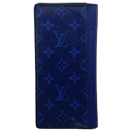 Louis Vuitton-Louis Vuitton Brazza Wallet-Navy blue