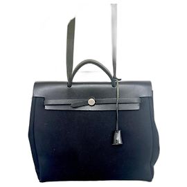 Hermès HERBAG MESSENGER 39 nera Nero
